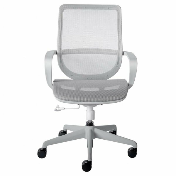 Homeroots Mesh Office Chair with Metal Frame, White 400784